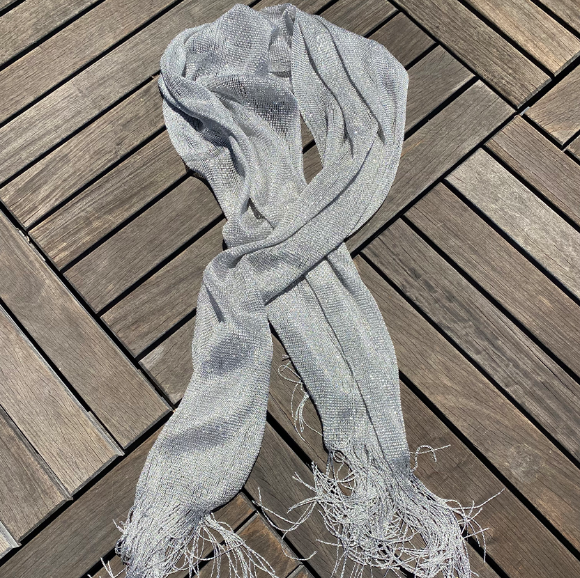 Fringe Glitter Scarf